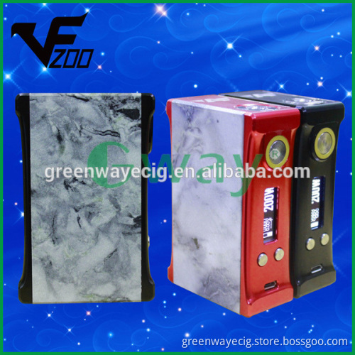 2015 Newest Greenway design 200w box mod, VF 200 DNA 200 vs hammer of god box mod clone